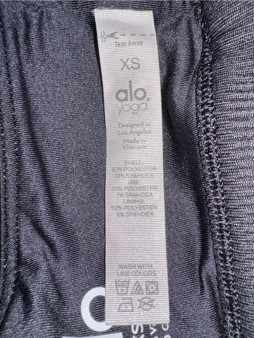 Alo Yoga Seamless Delight High Neck Sports Bra Black XS - Picture 6 of 6